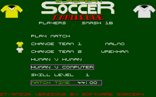 European Soccer Challenge screenshot 3 for Atari ST